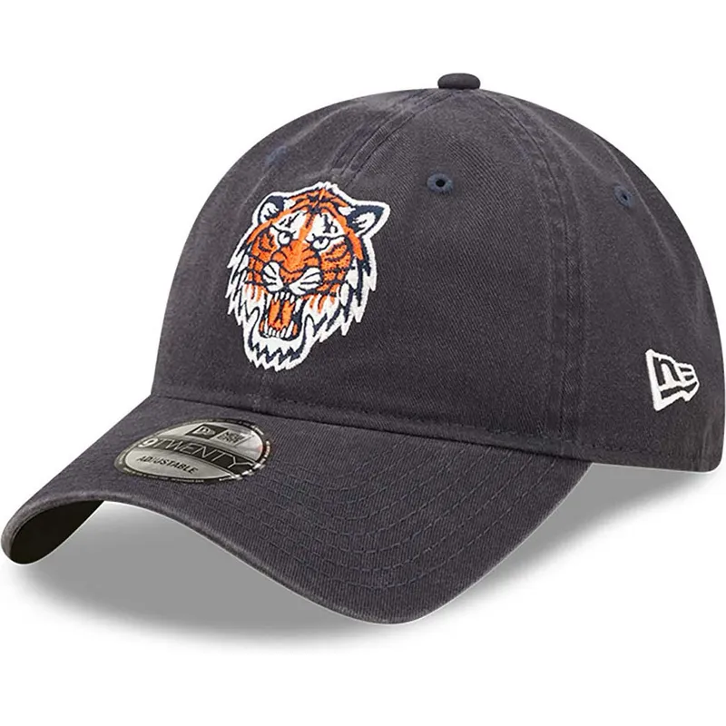 kepsar-curva-marinbla-justerbart-band-9twenty-team-patch-fran-detroit-tigers-mlb-av-new-era