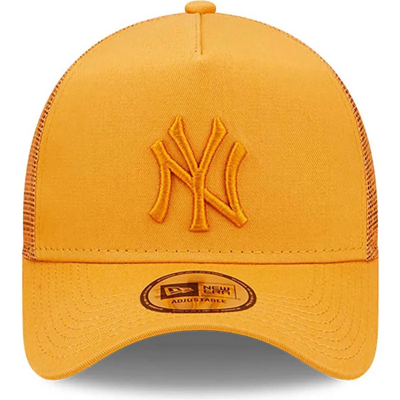kepsar-curva-apelsin-snapback-a-frame-tonal-mesh-fran-new-york-yankees-mlb-av-new-era