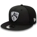 brooklyn-nets-nba-new-era-9fifty-print-infill-svart-snapback-platt-keps