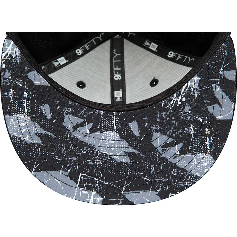 kepsar-plana-svart-snapback-9fifty-print-infill-fran-brooklyn-nets-nba-av-new-era