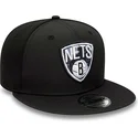 brooklyn-nets-nba-new-era-9fifty-print-infill-svart-snapback-platt-keps