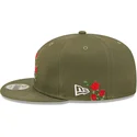 kepsar-plana-gron-snapback-9fifty-flower-fran-los-angeles-dodgers-mlb-av-new-era