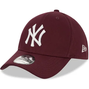 kepsar-curva-rod-justerad-granate-39thirty-league-essential-fran-new-york-yankees-mlb-av-new-era