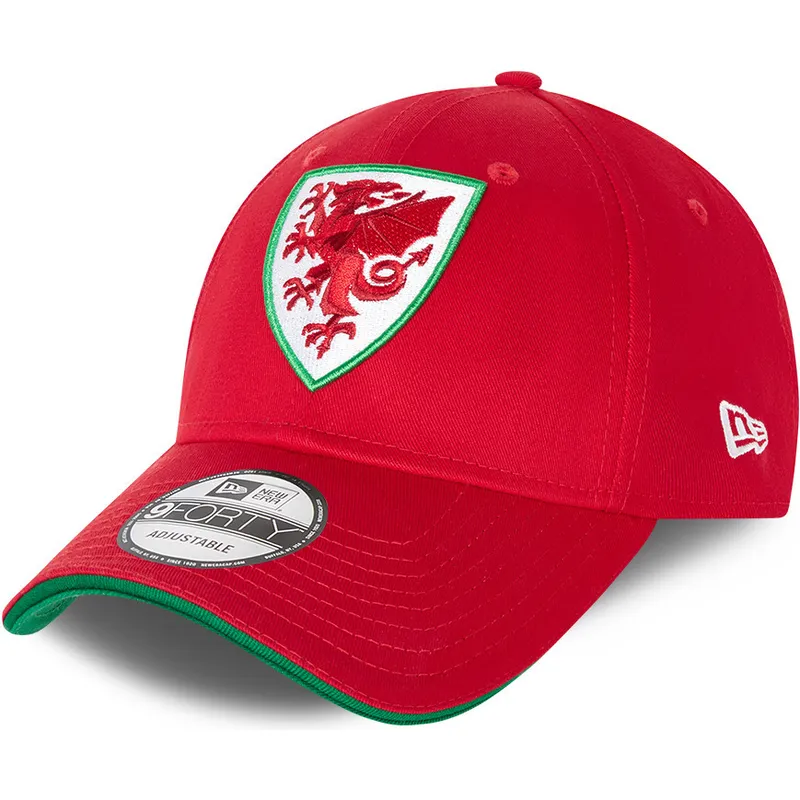 kepsar-curva-rod-justerbart-band-9forty-de-wales-copa-mundial-fran-wales-copa-mundial-de-futbol-av-new-era