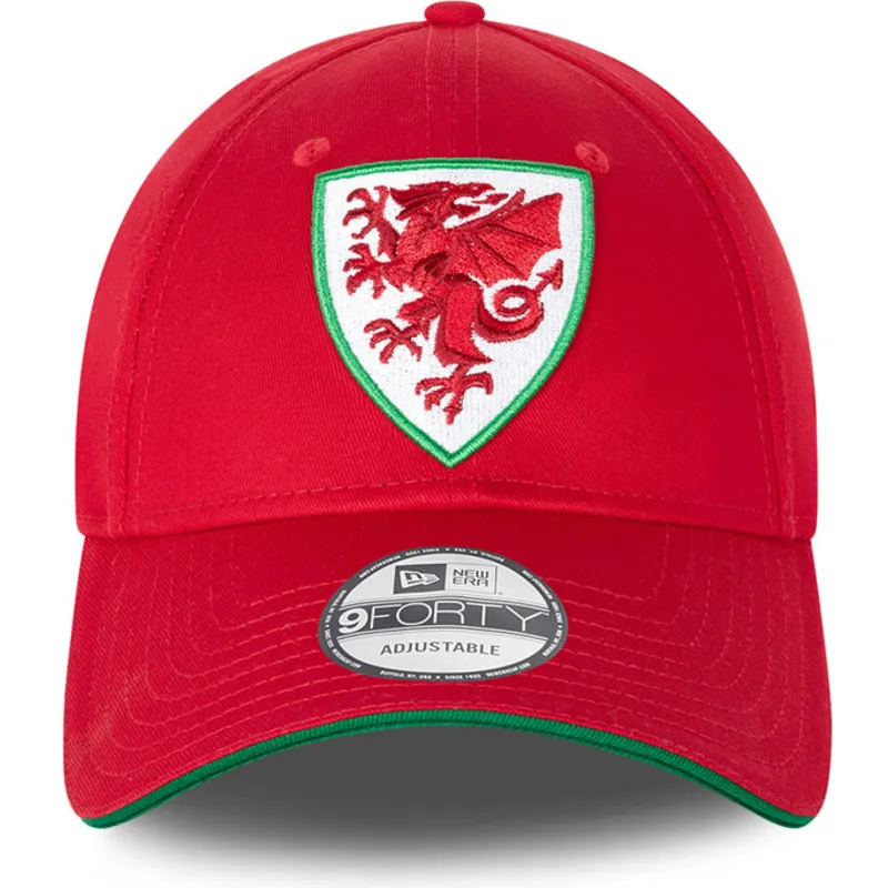 kepsar-curva-rod-justerbart-band-9forty-de-wales-copa-mundial-fran-wales-copa-mundial-de-futbol-av-new-era