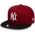 new-era-new-york-yankees-mlb-9fifty-colour-block-rod-och-svart-snapback-flat-keps