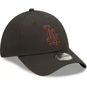 kepsar-curva-svart-justerbart-band-9forty-team-outline-fran-los-angeles-dodgers-mlb-av-new-era