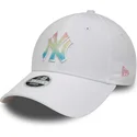 new-era-new-york-yankees-mlb-9forty-ombre-infill-vit-justerbar-keps-for-kvinnor-med-flerfargad-logotyp
