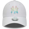 new-era-new-york-yankees-mlb-9forty-ombre-infill-vit-justerbar-keps-for-kvinnor-med-flerfargad-logotyp