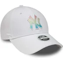 kepsar-curva-vit-justerbart-band-multicolor-9forty-ombre-infill-fran-new-york-yankees-mlb-av-new-era