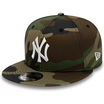 New Era Flat Brim 9FIFTY Team New York Yankees MLB Camouflage Snapback Cap