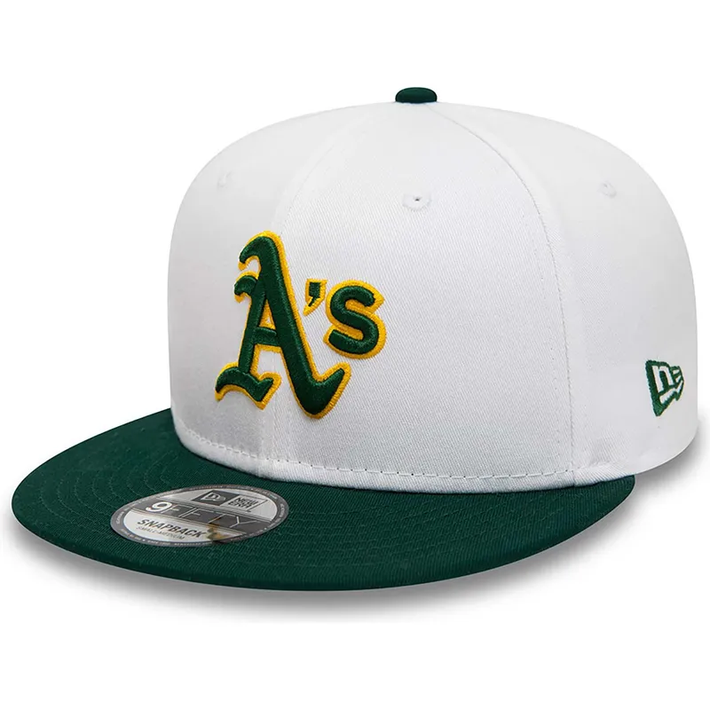 kepsar-plana-vit-snapback-rickey-henderson-9fifty-crown-patches-fran-oakland-athletics-mlb-av-new-era