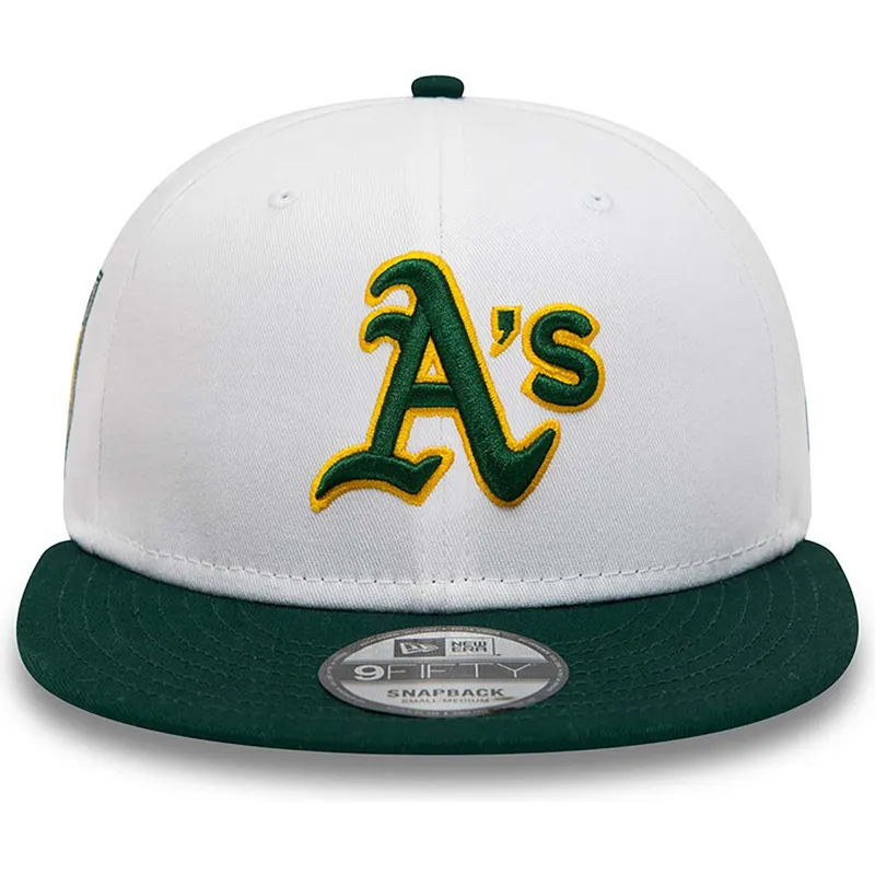 kepsar-plana-vit-snapback-rickey-henderson-9fifty-crown-patches-fran-oakland-athletics-mlb-av-new-era