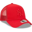 new-era-new-york-yankees-mlb-rod-a-frame-tonal-mesh-truckerkeps-med-rod-logotyp