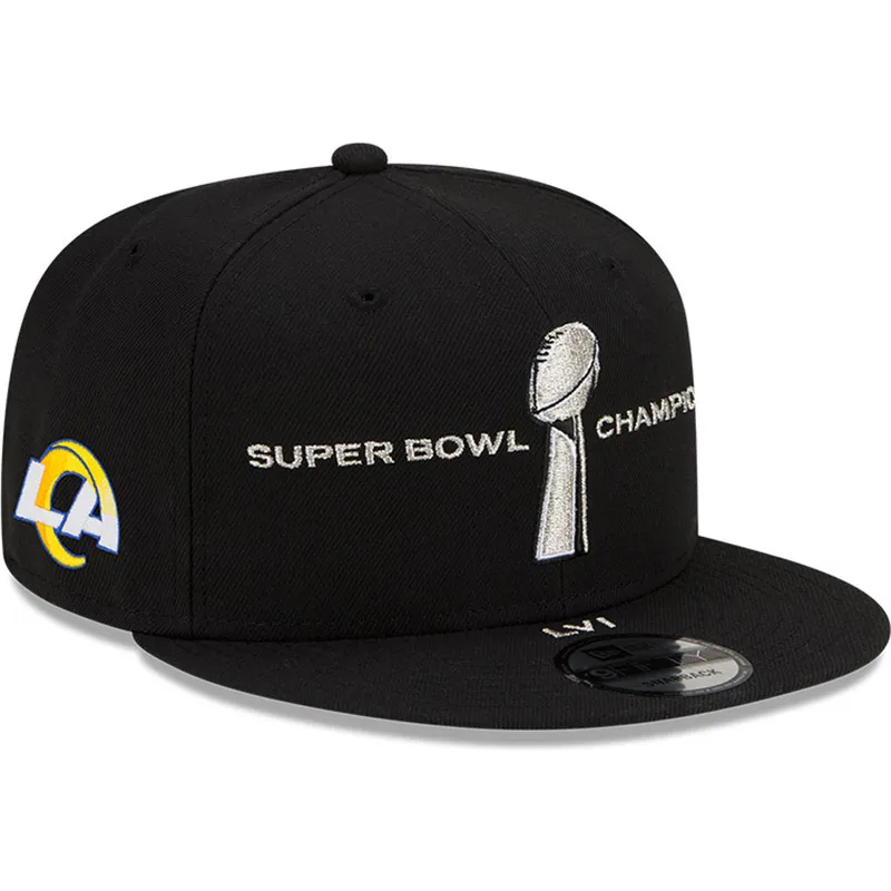 kepsar-plana-svart-snapback-9fifty-parade-super-bowl-champions-lvi-2022-fran-los-angeles-rams-nfl-av-new-era