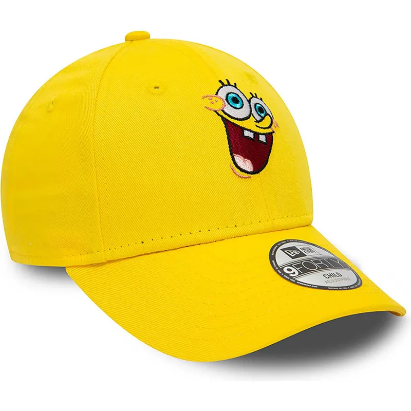 kepsar-curva-gul-justerbart-band-for-barn-9forty-fran-bob-esponja-bob-esponja-av-new-era
