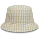hinkar-beige-fran-bucket-beige-para-mujer-tapered-gingham-av-new-era