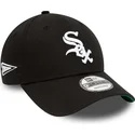 kepsar-curva-svart-justerbart-band-9forty-team-side-patch-fran-chicago-white-sox-mlb-av-new-era