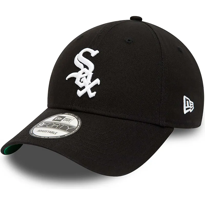 kepsar-curva-svart-justerbart-band-9forty-team-side-patch-fran-chicago-white-sox-mlb-av-new-era