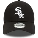chicago-white-sox-mlb-new-era-9forty-team-side-patch-justerbar-svart-bojd-keps