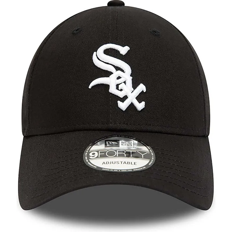 kepsar-curva-svart-justerbart-band-9forty-team-side-patch-fran-chicago-white-sox-mlb-av-new-era