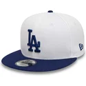los-angeles-dodgers-mlb-new-era-vit-och-bla-snapback-9fifty-crown-patches-flat-keps