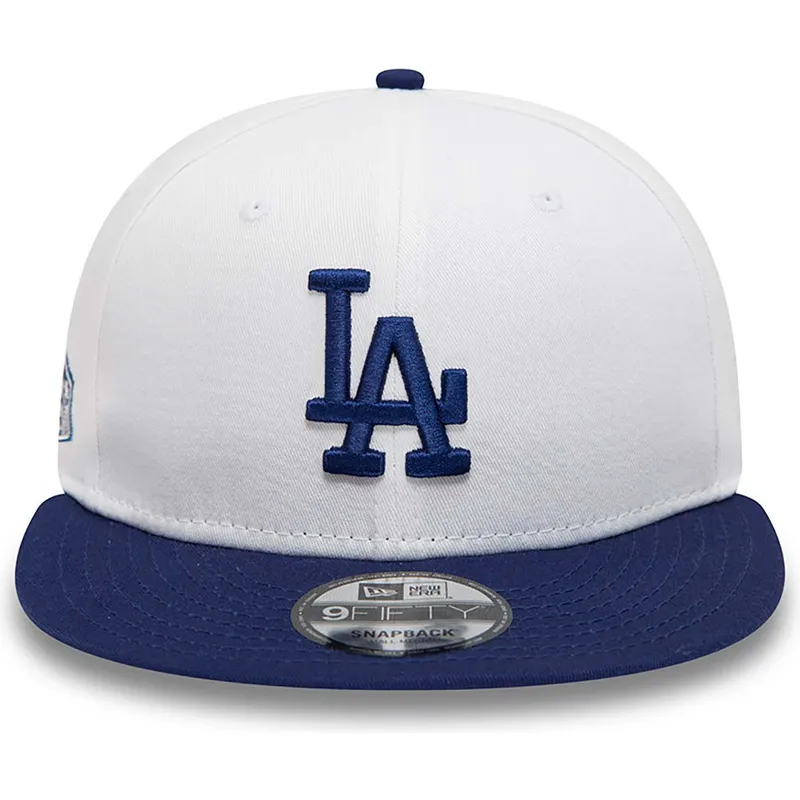 kepsar-plana-vit-snapback-9fifty-crown-patches-fran-los-angeles-dodgers-mlb-av-new-era