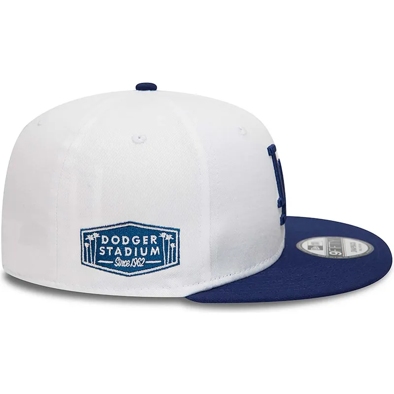 kepsar-plana-vit-snapback-9fifty-crown-patches-fran-los-angeles-dodgers-mlb-av-new-era