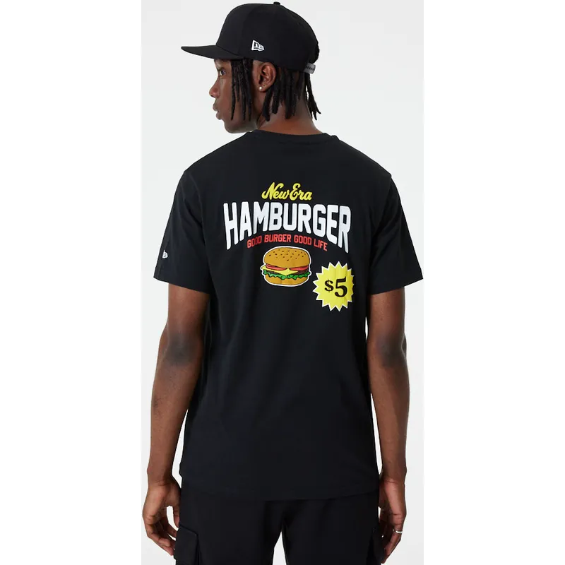 t-shirt-kort-arm-svart-fran-camiseta-manga-corta-negra-good-burger-good-life-food-graphic-av-new-era