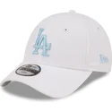 justerbar-vit-bojd-keps-med-bla-logotyp-for-barn-9forty-league-essential-los-angeles-dodgers-mlb-fran-new-era