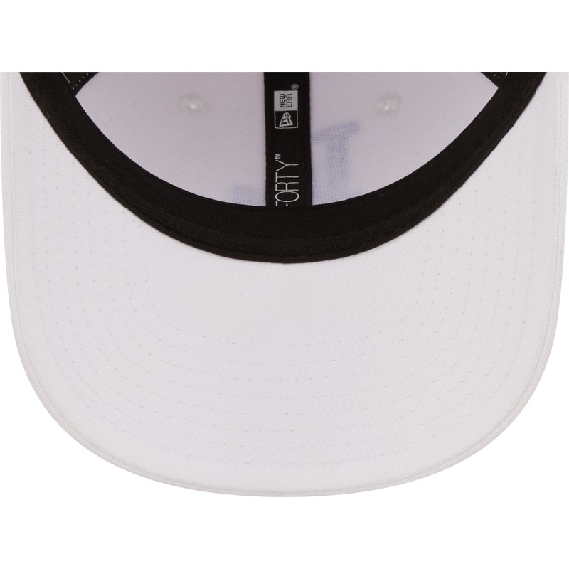 new-era-curved-brim-youth-blue-logo-9forty-league-essential-los-angeles-dodgers-mlb-white-adjustable-cap