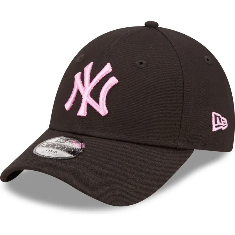 kepsar-curva-svart-justerbart-band-for-barn-rosa-9forty-league-essential-fran-new-york-yankees-mlb-av-new-era