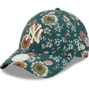 new-era-new-york-yankees-mlb-9forty-all-over-print-floral-gron-justerbar-damkeps-med-bojd-skarm