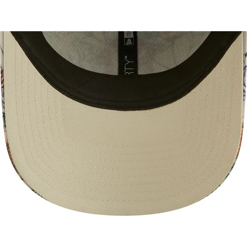 kepsar-curva-beige-justerbart-band-9forty-all-over-print-floral-fran-new-york-yankees-mlb-av-new-era