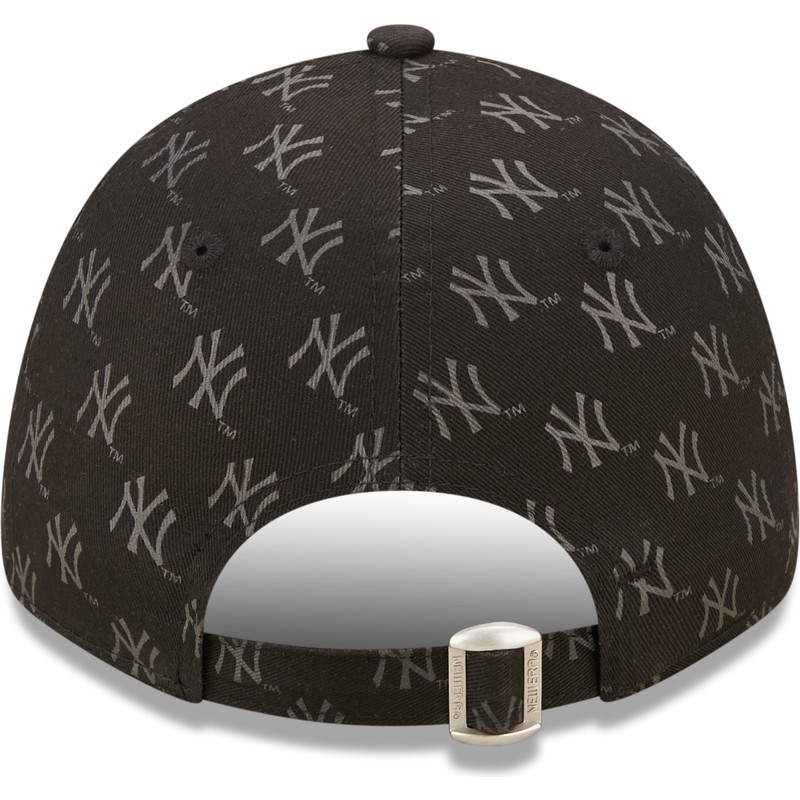 new-era-curved-brim-women-9forty-monogram-new-york-yankees-mlb-black-adjustable-cap