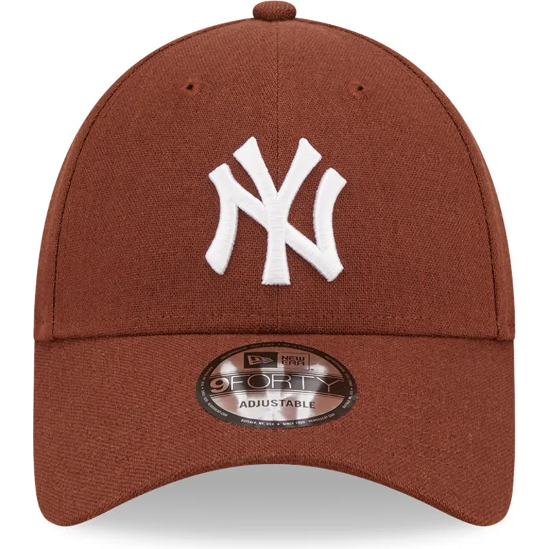 kepsar-curva-brun-justerbart-band-9forty-linen-fran-new-york-yankees-mlb-av-new-era