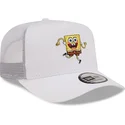 kepsar-curva-vit-snapback-a-frame-fran-bob-esponja-av-new-era