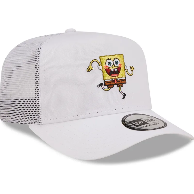 kepsar-curva-vit-snapback-a-frame-fran-bob-esponja-av-new-era