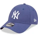 kepsar-curva-bla-justerbart-band-9forty-linen-fran-new-york-yankees-mlb-av-new-era