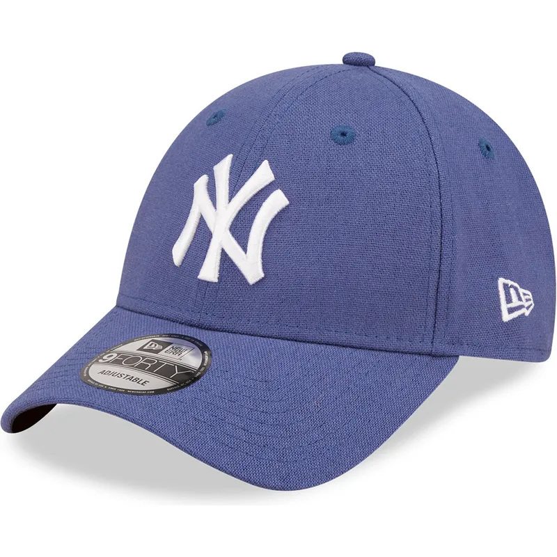 kepsar-curva-bla-justerbart-band-9forty-linen-fran-new-york-yankees-mlb-av-new-era