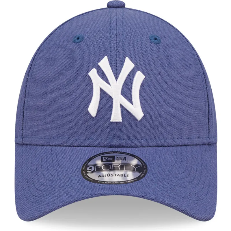 kepsar-curva-bla-justerbart-band-9forty-linen-fran-new-york-yankees-mlb-av-new-era