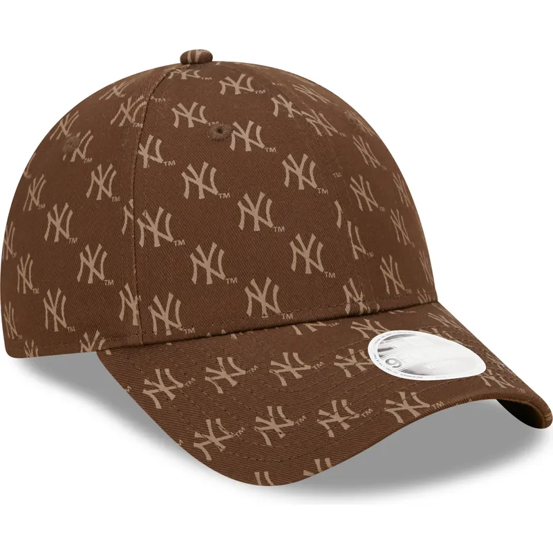 kepsar-curva-brun-justerbart-band-9forty-monogram-fran-new-york-yankees-mlb-av-new-era