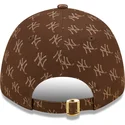 kepsar-curva-brun-justerbart-band-9forty-monogram-fran-new-york-yankees-mlb-av-new-era