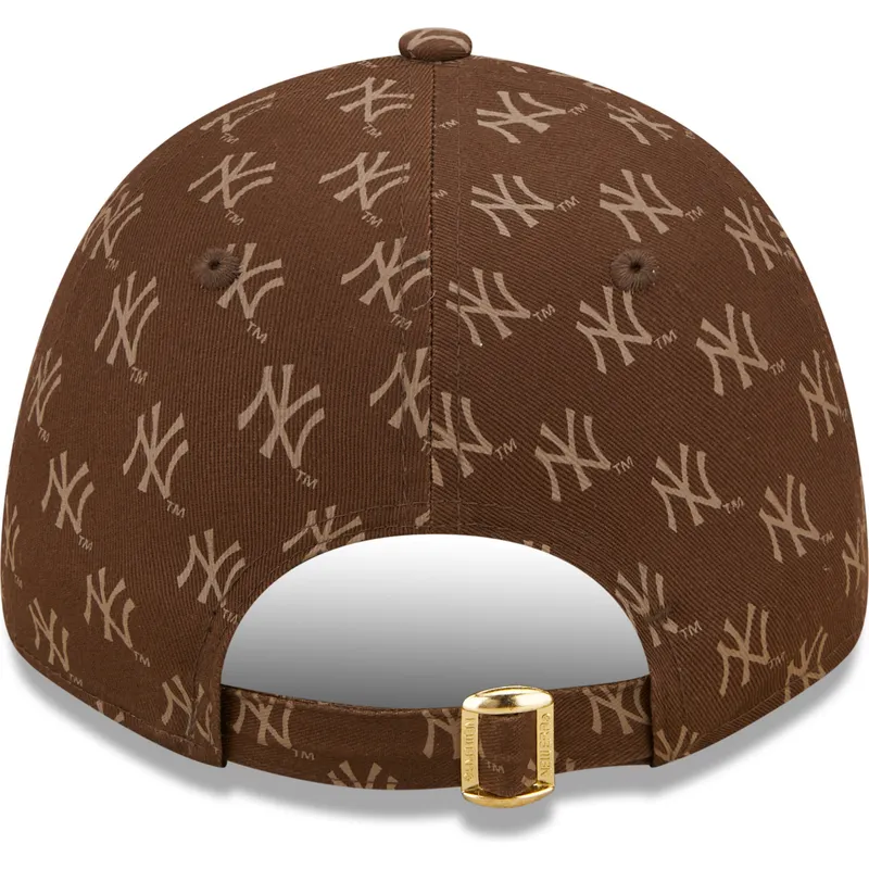 kepsar-curva-brun-justerbart-band-9forty-monogram-fran-new-york-yankees-mlb-av-new-era