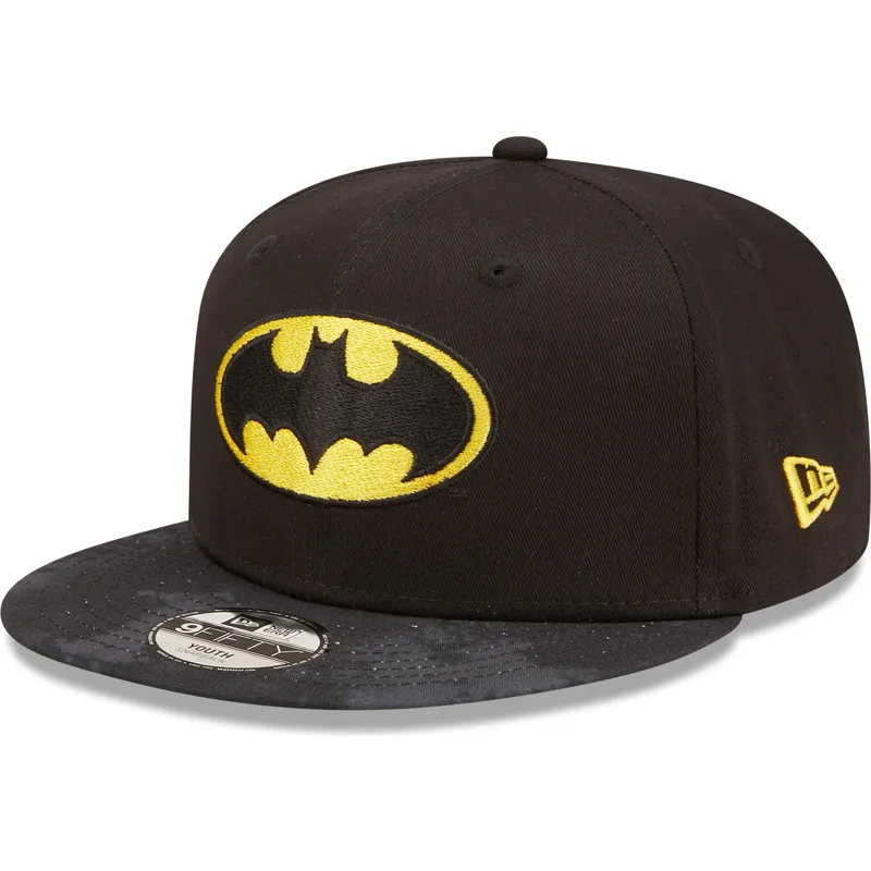 kepsar-plana-svart-snapback-for-barn-9fifty-fran-batman-dc-comics-av-new-era