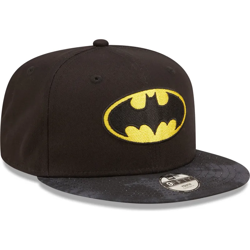 kepsar-plana-svart-snapback-for-barn-9fifty-fran-batman-dc-comics-av-new-era