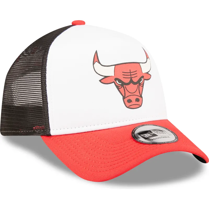 vit-svart-och-rod-trucker-keps-a-frame-team-colour-fran-chicago-bulls-nba-av-new-era