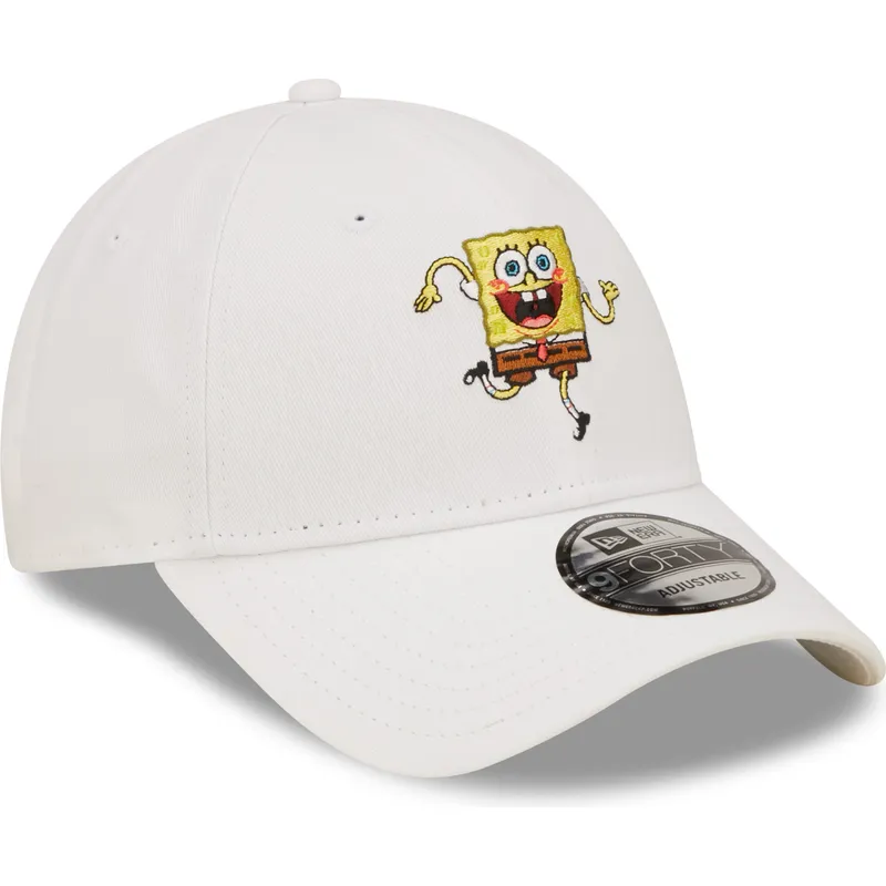kepsar-curva-vit-justerbart-band-9forty-fran-bob-esponja-av-new-era
