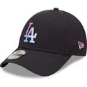 kepsar-curva-marinbla-justerbart-band-9forty-gradient-infill-fran-los-angeles-dodgers-mlb-av-new-era