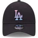 kepsar-curva-marinbla-justerbart-band-9forty-gradient-infill-fran-los-angeles-dodgers-mlb-av-new-era